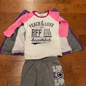 🌸BUNDLE DEAL-Justice Jogging Outfit Plus Tee